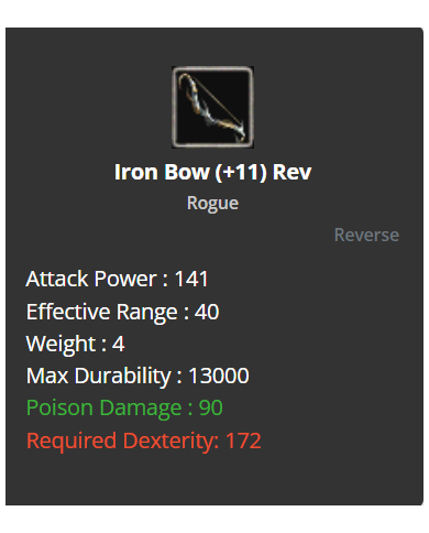 Iron bow +9