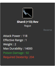 Shard
 +-+13 Rebirt