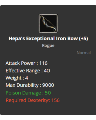 Hepa's Exceptional Iron Bow
 +-+5