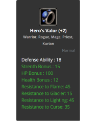 Hero's Valor
 +-+2