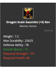 Dragon Scale Gauntlet
 +-+5 Rebirt