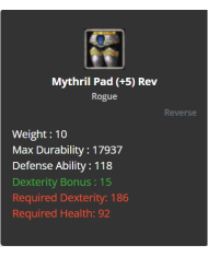 Mythril Pad
 +-+5 Rebirt