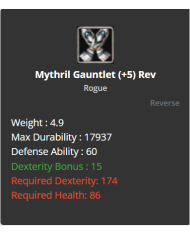 Mythril Gauntlet
 +-+5 Rebirt