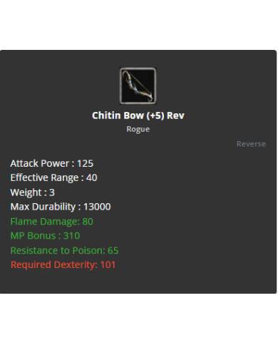 Chitin Bow (+5) Rev