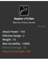 Hepa's Exceptional Raptor (+4) Rev