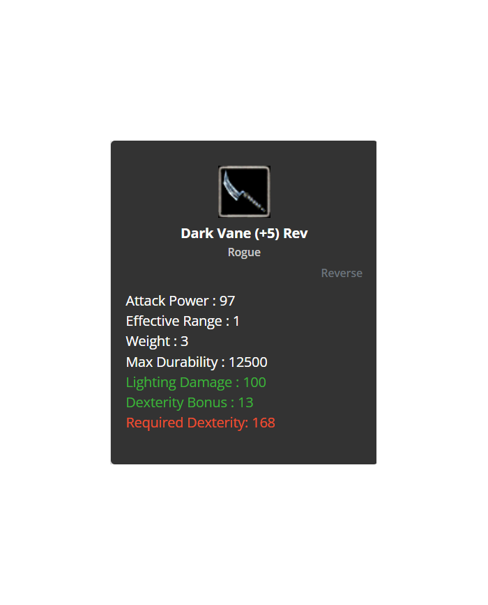 Dark Vane (+5) Rev