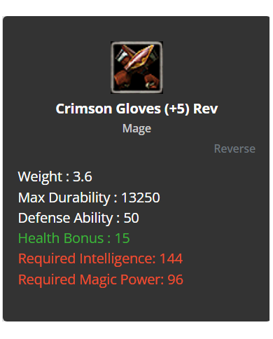 Crimson SET (+5) Rev