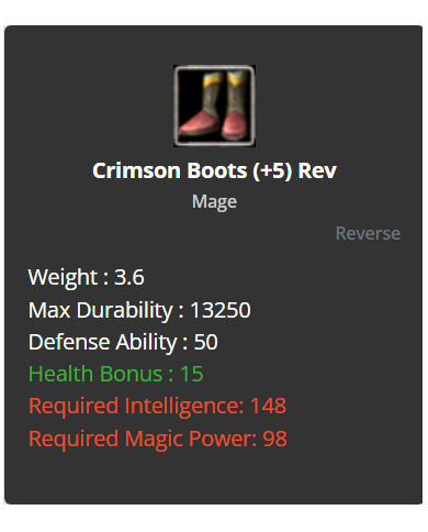 Crimson SET (+5) Rev