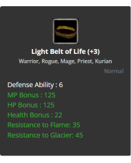  Light Belt of Life (+3)