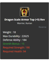 Dragon Scale SET (+5 Rev)