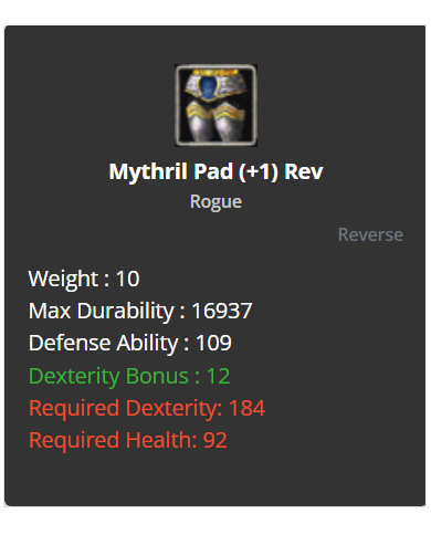 Mythril SET +1 (Reverse)