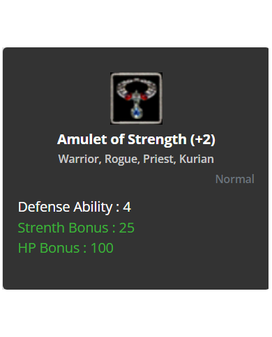 +2 Amulet of Str