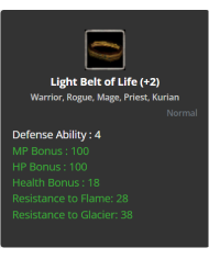 Light Belt of Life (+2)