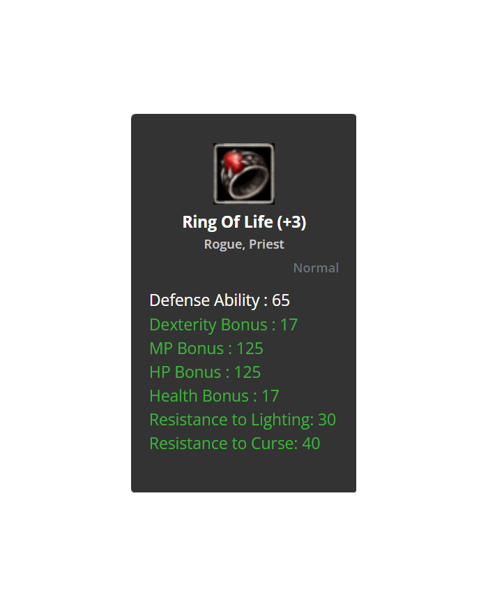 Ring Of Life +3 (DUAL)