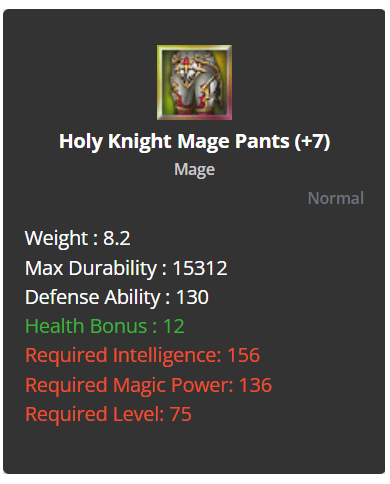 Mage Krowaz / Holy / Chitin Karma Set