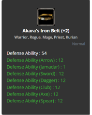 Akara's Iron Belt +2