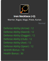 Iron Belt +2 / Iron Neck +2