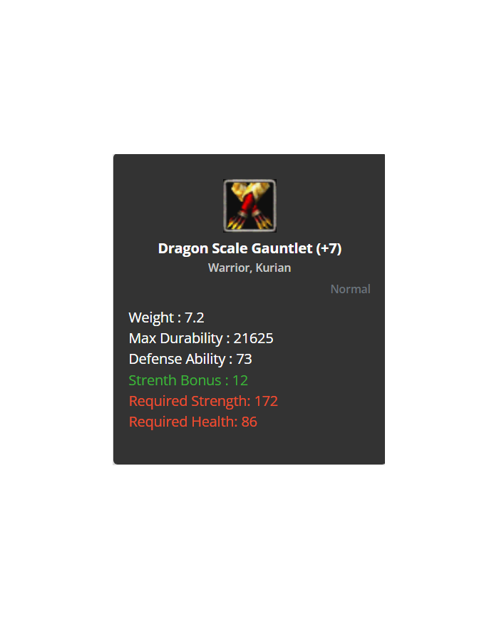 Dragon Set +7 / Sos +2