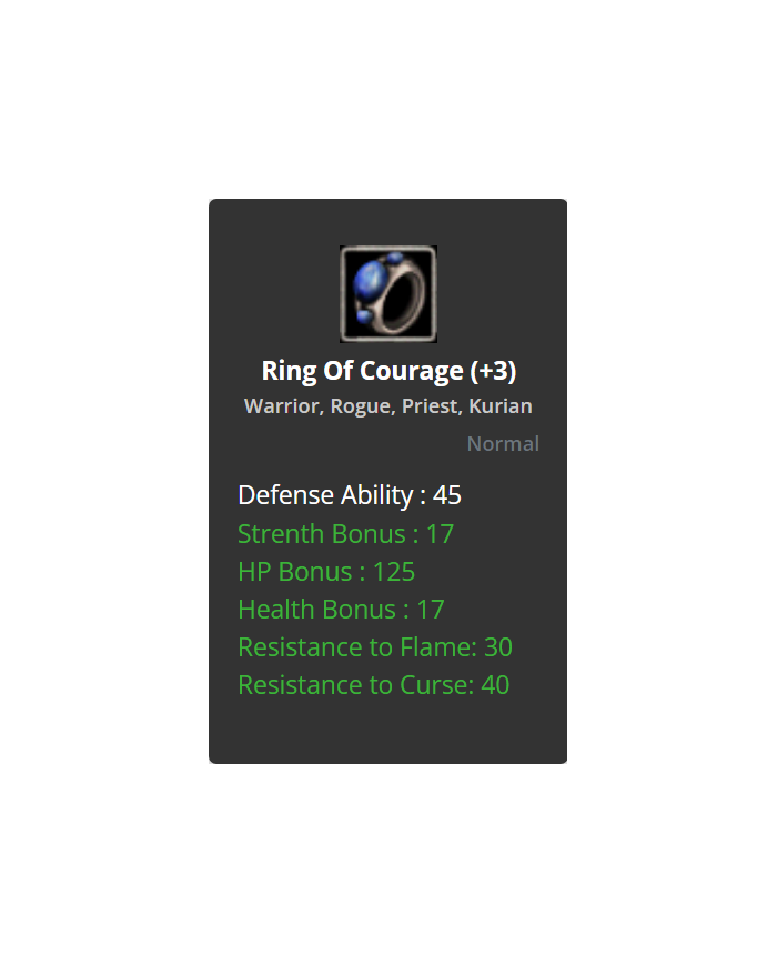 +3 Ring of Cougrage