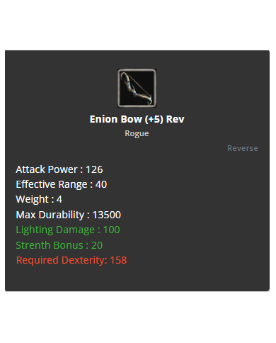 Enion Bow +8