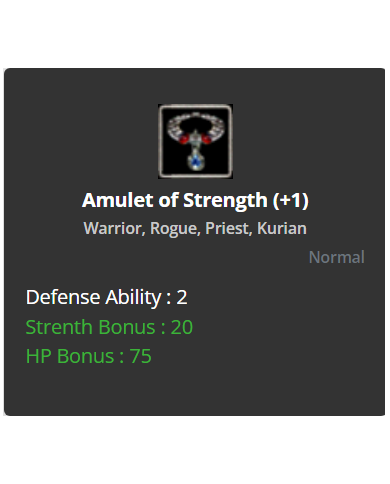 Amulet Of Strength +1