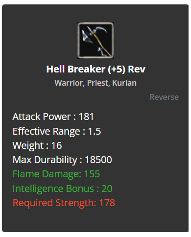 Hell Breaker +8