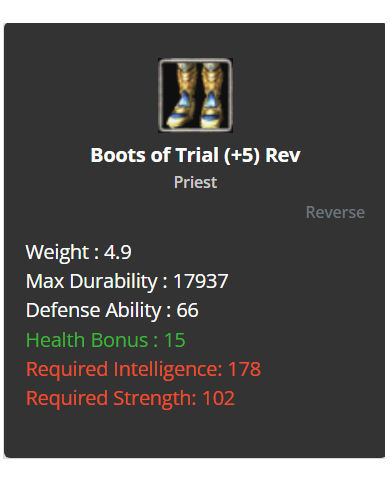 Trial Set +5 Rev