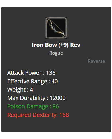 Iron Bow +9 Rev