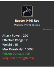 Raptor +16 Rev