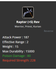  Raptor (+5) Rev