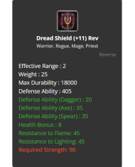 +11 Dread Shileld