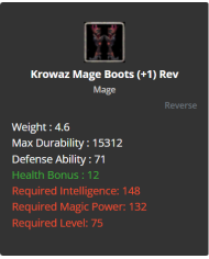 Krowaz Mage Set +1 Rev