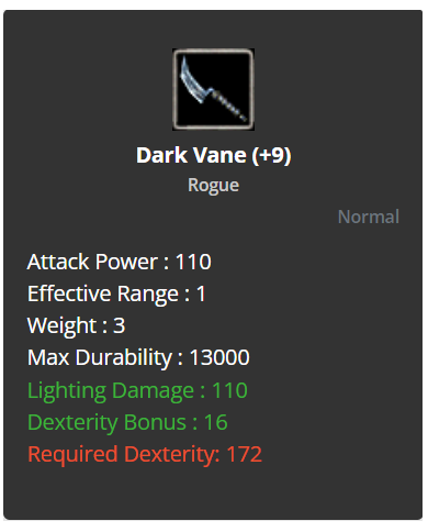 Dark Vane +9