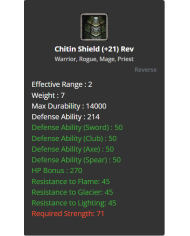 +21 Chitin Shield