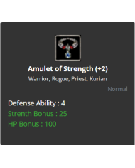 +2 Amulet of Strenght