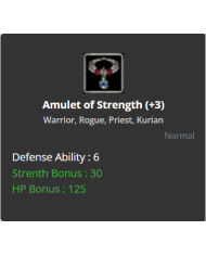 Amulet Of Strength +3