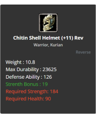 +9 Chitin Shell Helmet 