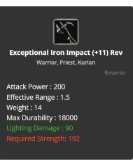 +11 Exceptional Iron Impact 