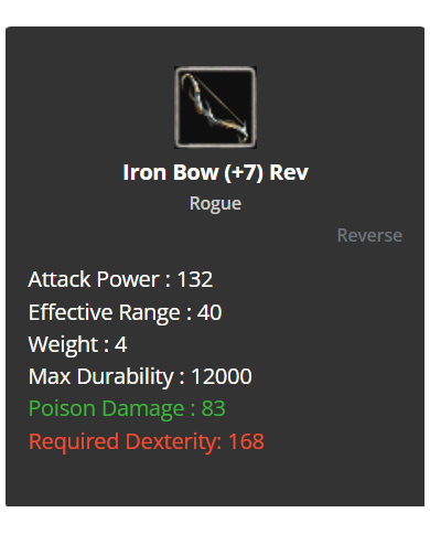 +7 Reverse Iron Bow