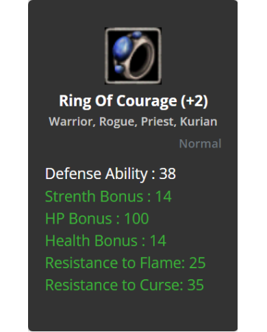 +2 Ring of Cougrage