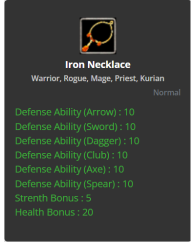 Iron Necklece