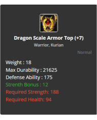 +7 Warrior Dragon Scale Set