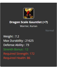 +7 Warrior Dragon Scale Set