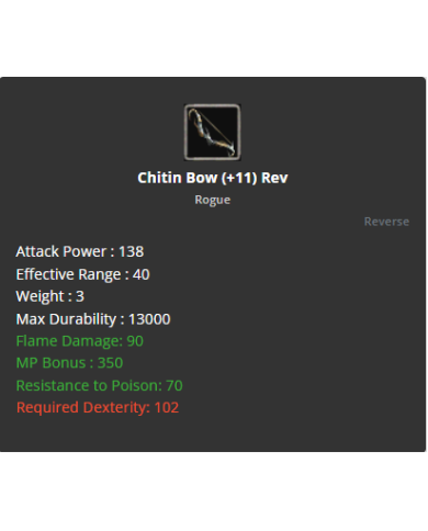 +9 Chitin Bow