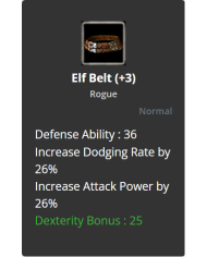 +3 Elf Belt