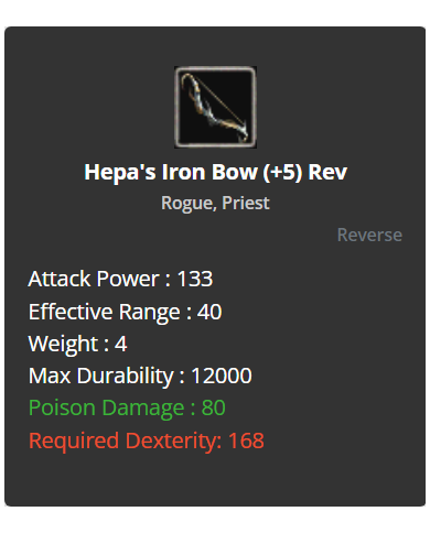 +8 Hepa's Iron Bow