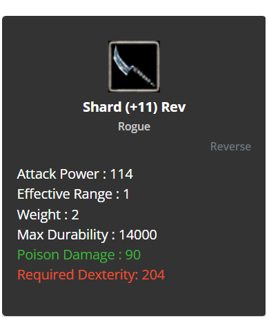 Shard +11 Rebirt