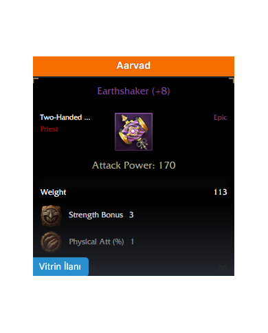 +8 EARTHSHAKER