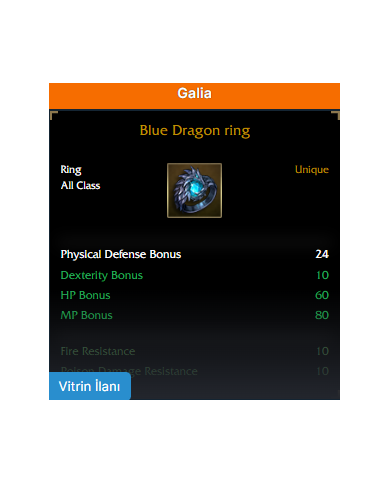 BLUE DRAGON RİNG SELL--