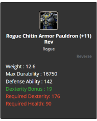 rogue chitin set 